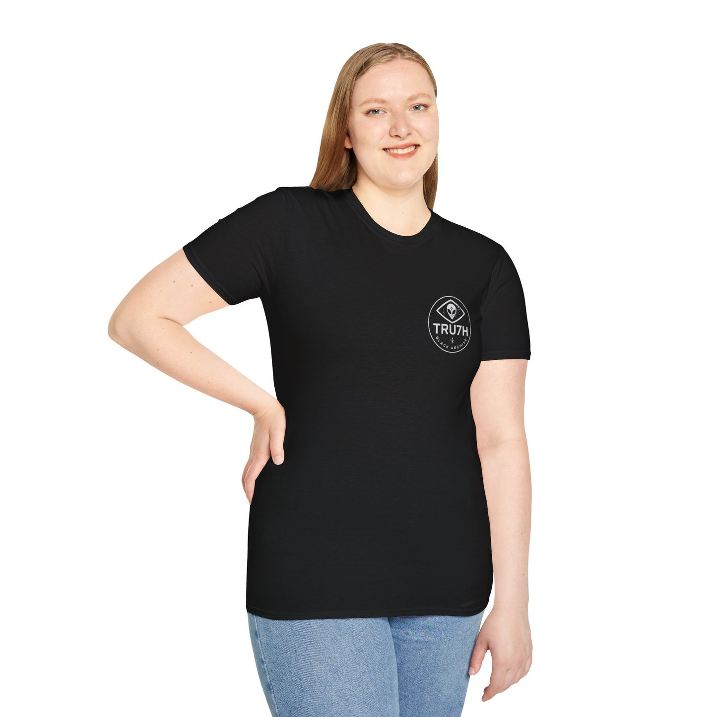 Unisex Softstyle Graphic Tee - They're Among Us, Truth Seeker Shirt, Gift for Gamers, Quirky Fashion