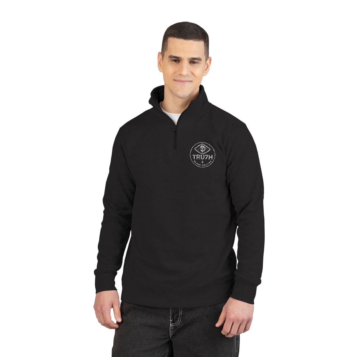 Stylish Unisex Fleece Pullover with Embroidery, Cozy Layering Sweatshirt, Casual Everyday Wear, Perfect Gift for Friends, Ideal for Holidays