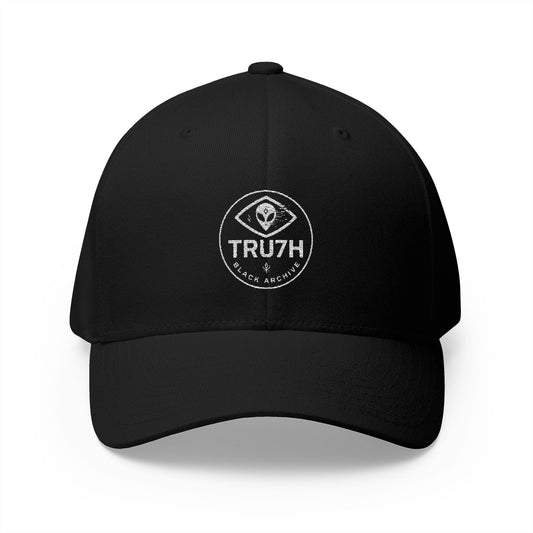 Embroidered Truth Cap, Black Structured Hat, Trendy Dad Hat, Gift for Him, Casual Wear
