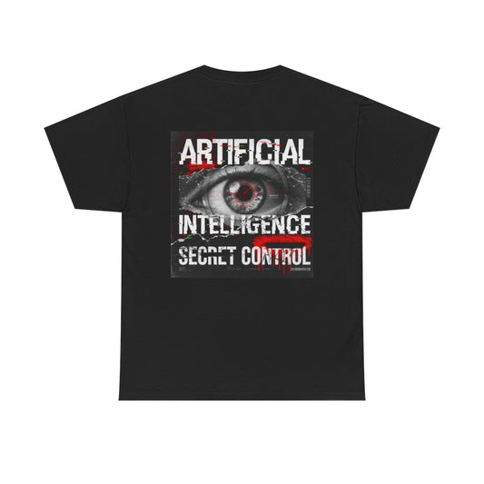 AI Conspiracy T‑Shirt — "Artificial Intelligence Secret Control" Graphic Tee