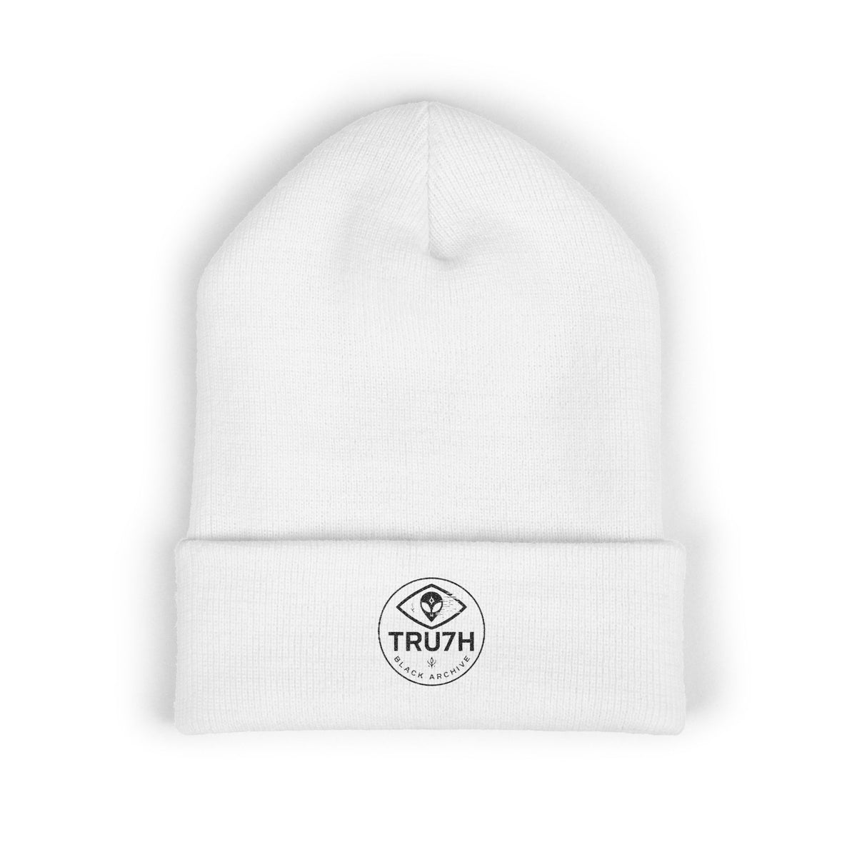 TRU7H Embroidered Cuffed Beanie