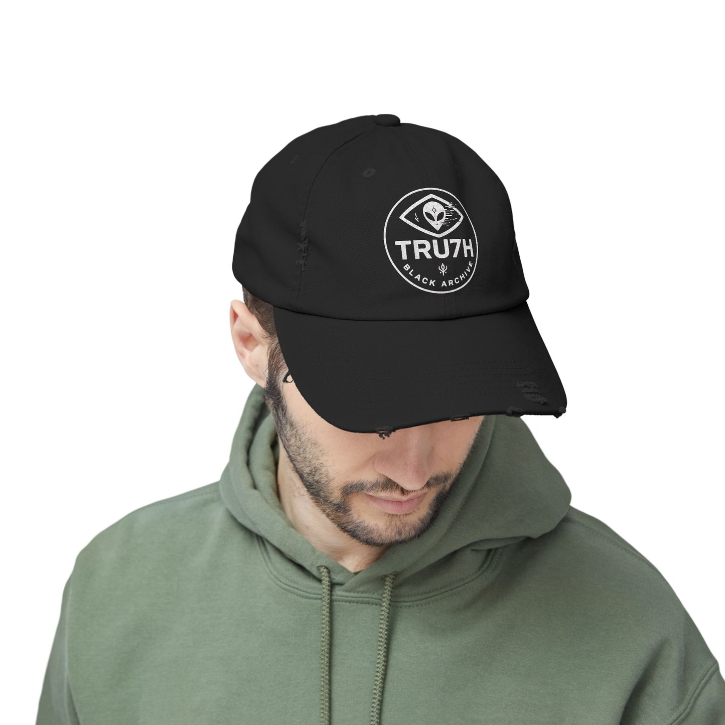 Trendy Distressed Cap | Cool Adjustable Hat | Perfect for Casual Outfits, Summer Days, and Festivals | Unique Alien and Skull Design | [...]