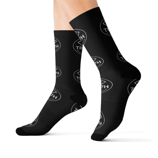 Trendy Sublimation Socks | Statement Footwear for Comfort & Style, Gift for Friends & Family, Casual Wear, Lounge Socks, Unique Design